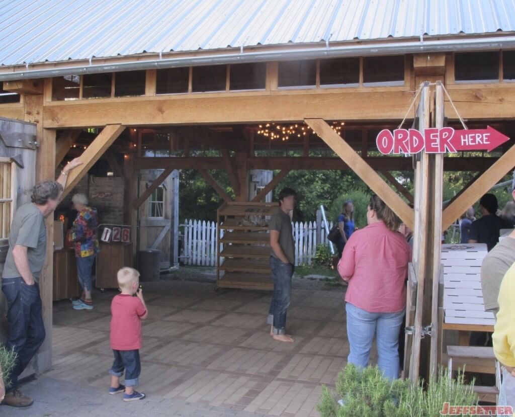 The Pizza Oven area at the Pizza Farm