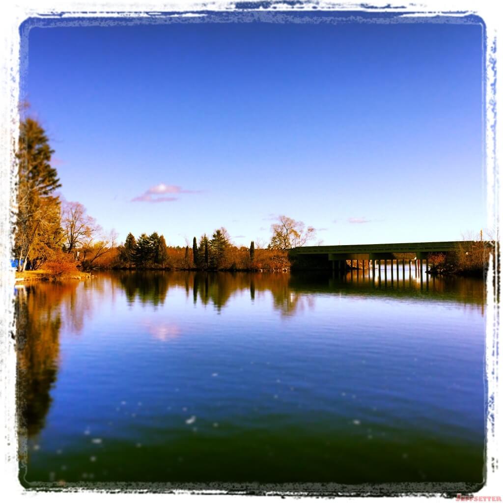 Bridge Reflection color enhanced through Instagram