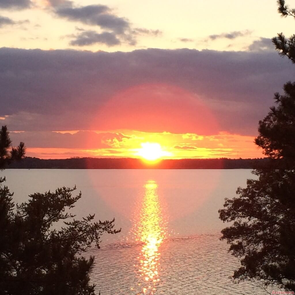 Sunset over the Lake