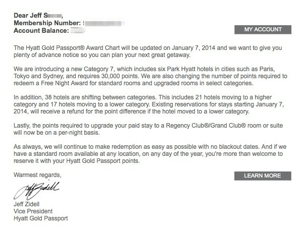 Hyatt Change Letter