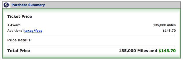 Lufthansa Mileage Cost