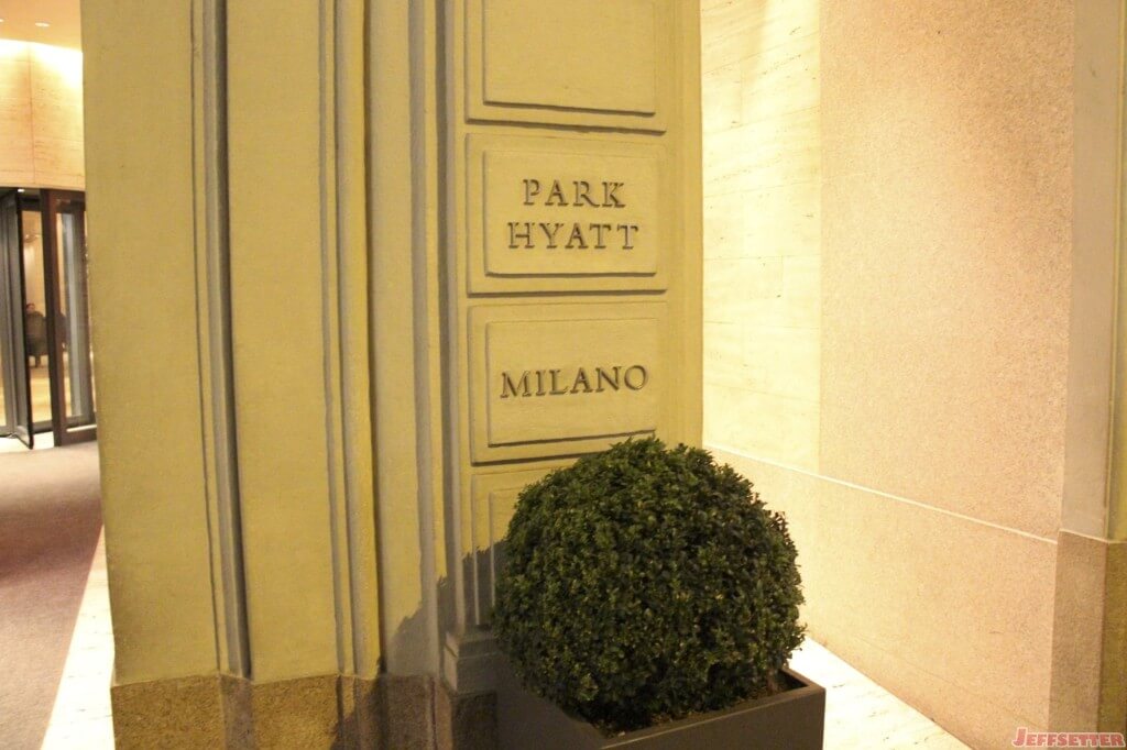 Park Hyatt Milan Entrance