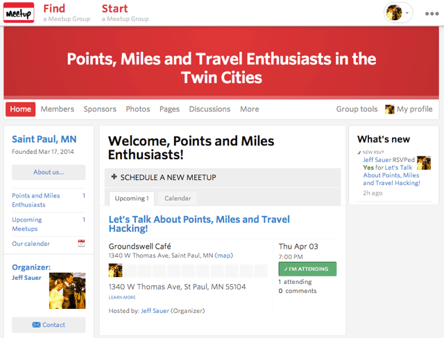 Points and Miles Enthusiasts Meetup