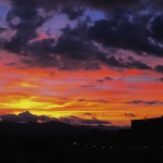 Sunset over Asheville North Carolina