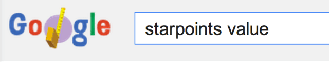 Google Starpoints Value