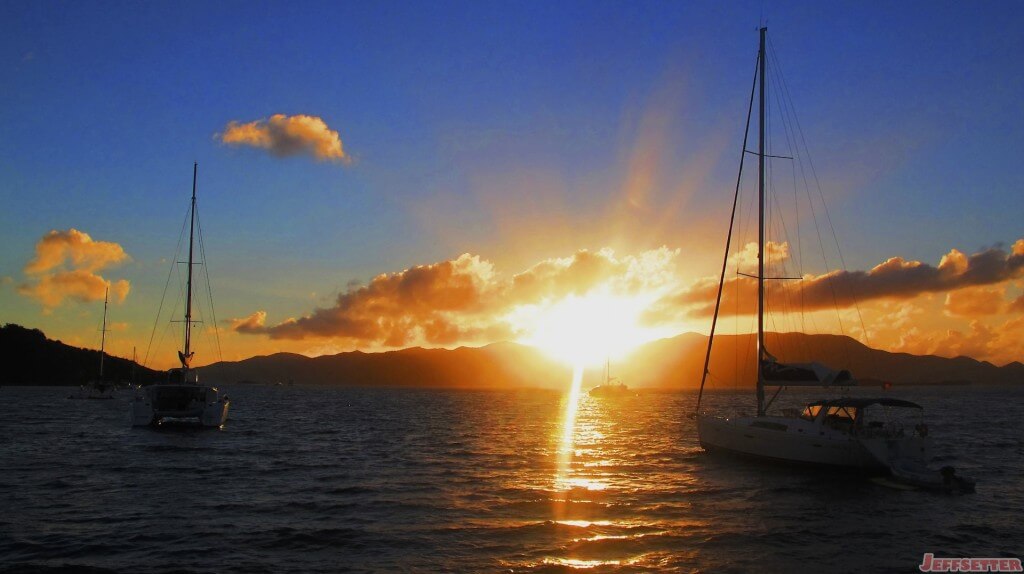 Sunset on Jost Van Dyke