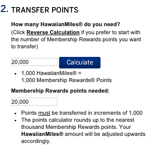 Amex Transfer
