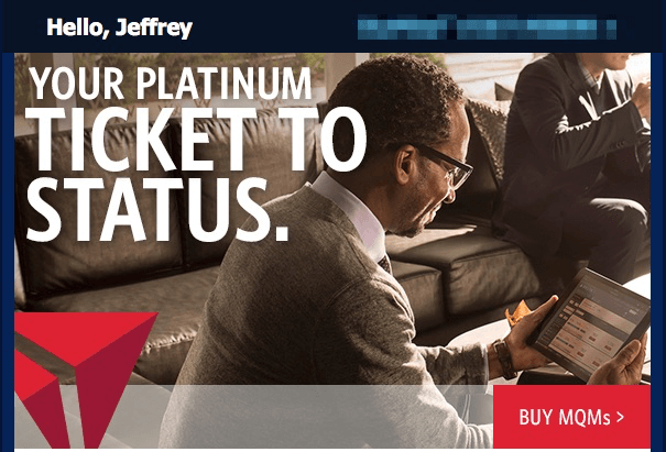 Delta Ticket to Platinum Status