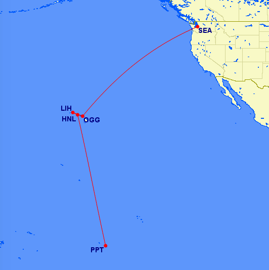 Hawaii and Papeete Trip