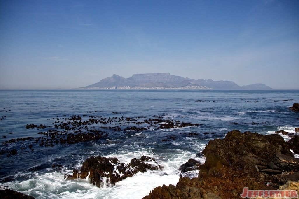 Table Mountain from Robben Island Cape Town