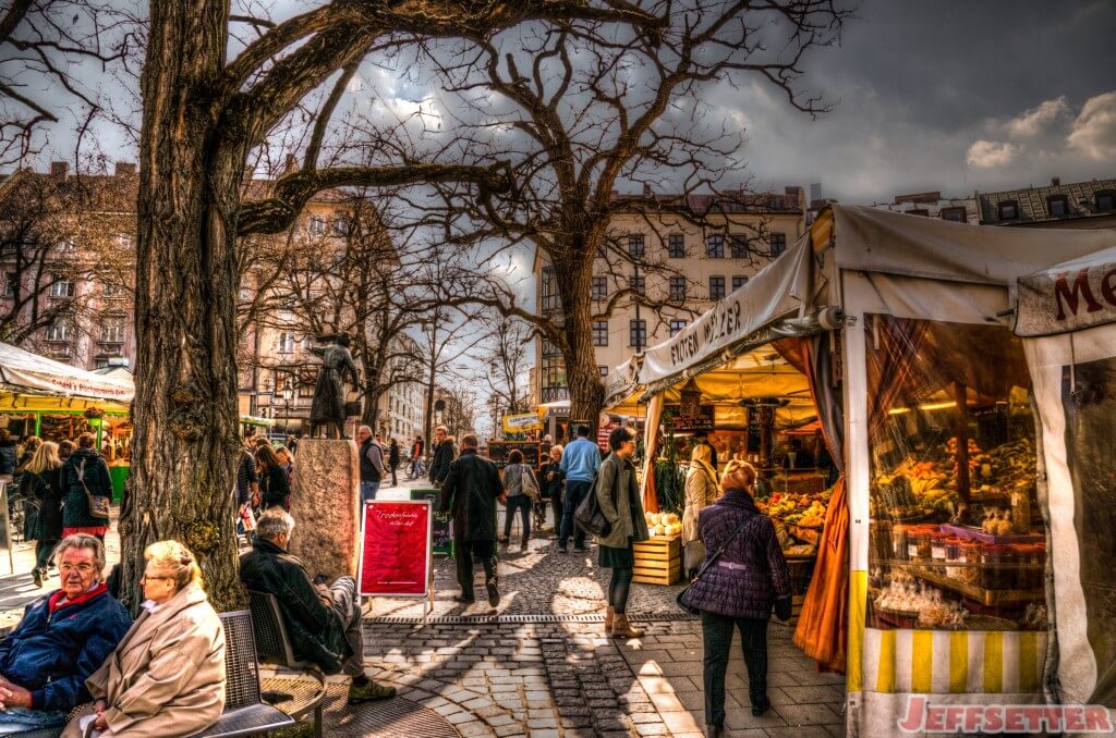 Viktualienmarkt Market in Munich