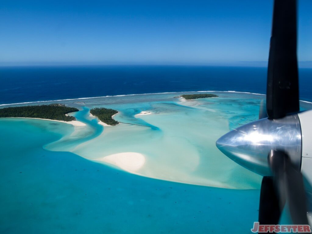 Flying Over Aitutaki, Cook Islands