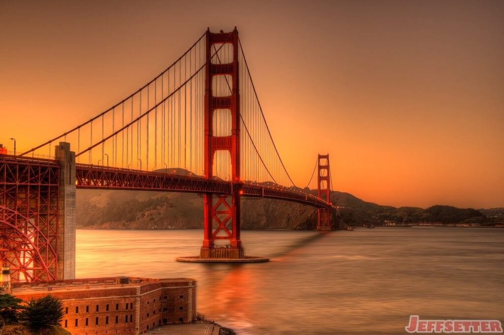 Golden Gate Bridge at Sunset