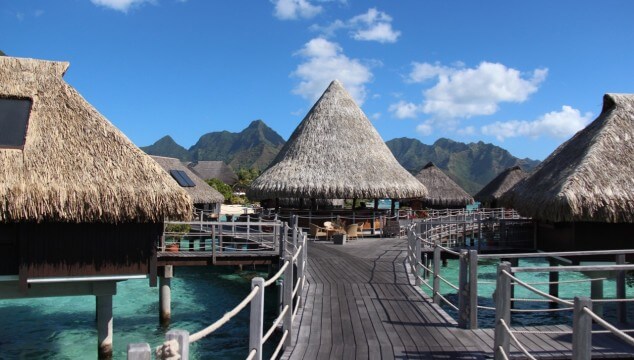 Hilton Moorea Overwater Bungalow Shot