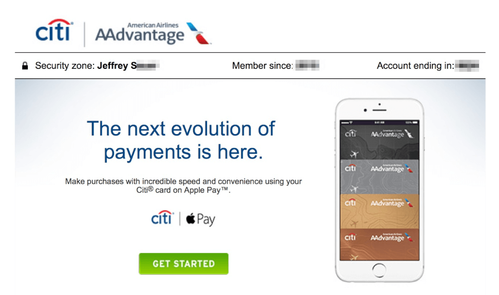 Citi AAdvantage Email