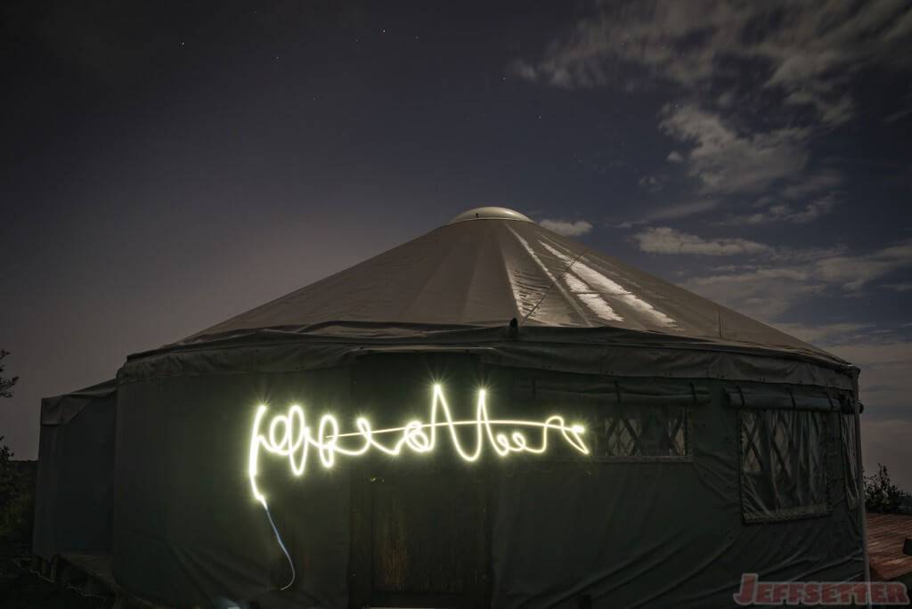 Light Painting Yurt