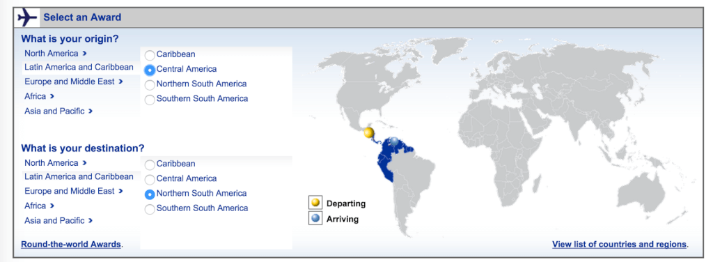 United Award Chart South America