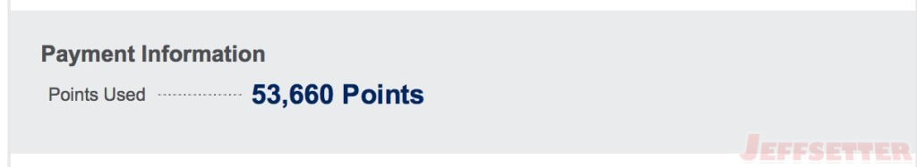 Amex Points Used