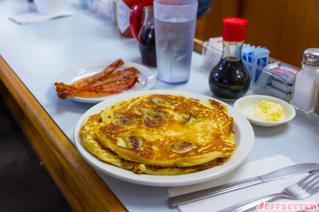 Sam Sato's banana pancakes