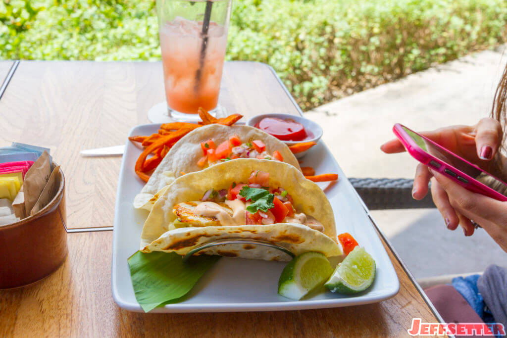 Fish Tacos at Lunch