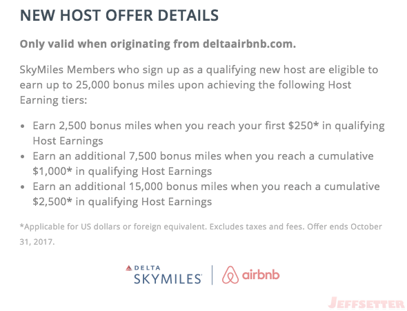 New Airbnb Host Delta Offer