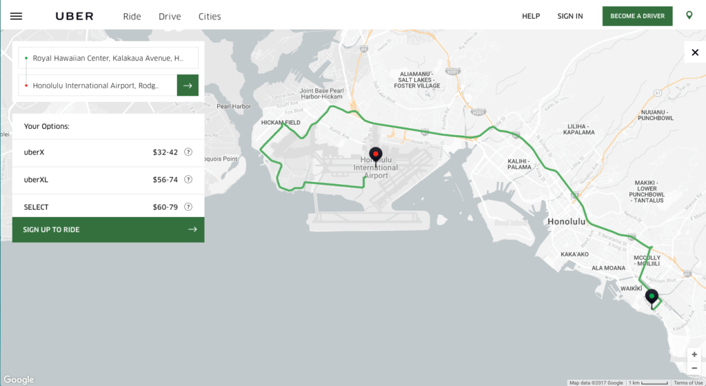 Uber Begins Kauai Service Tomorrow