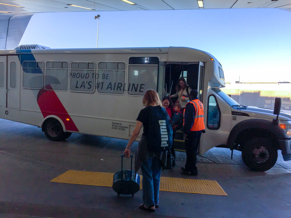 American Airlines LAX-SAT