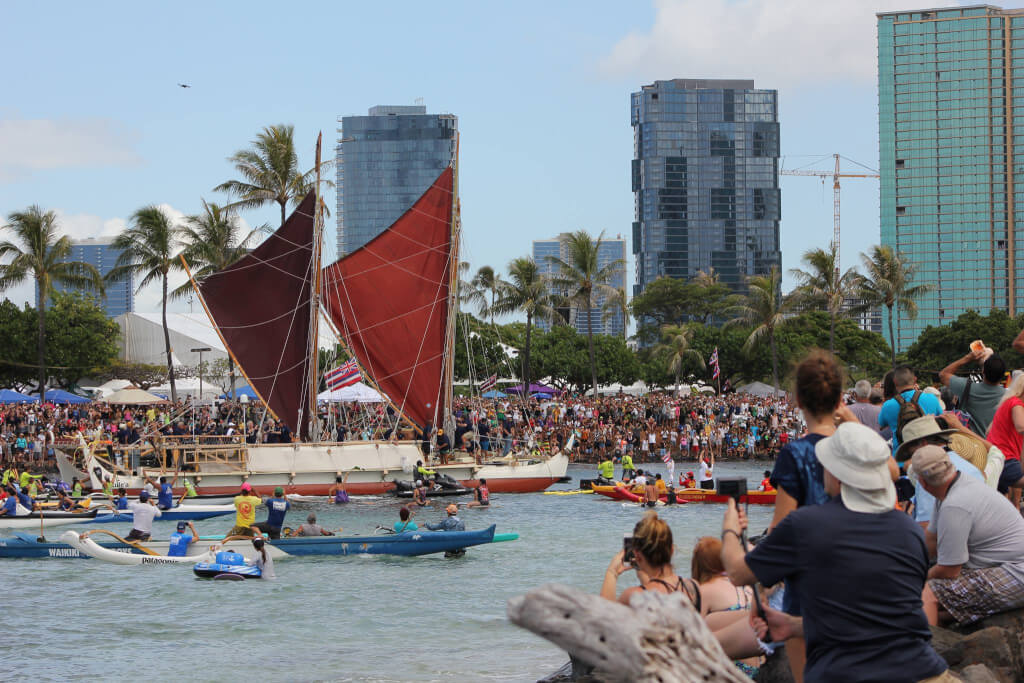 Hokulea Voyaging Canoe at Ko Olina