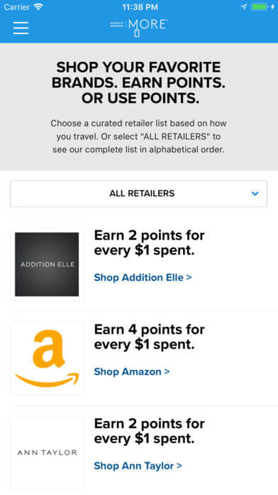 New Marriott Rewards Shopping Portal