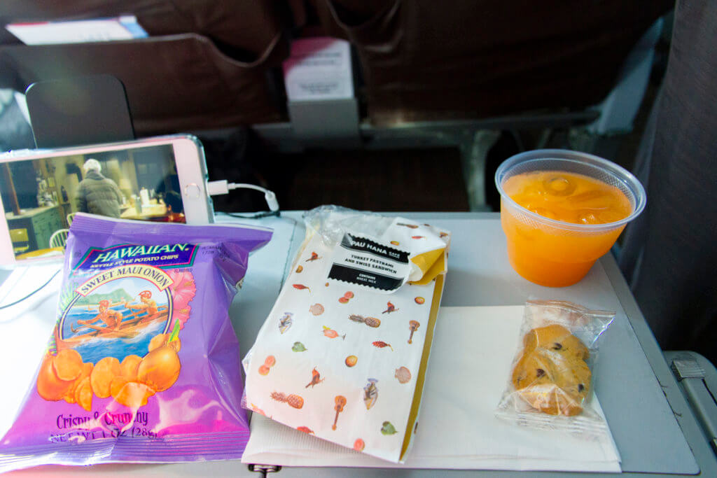 Hawaiian Airlines New Economy Meal SEA-HNL