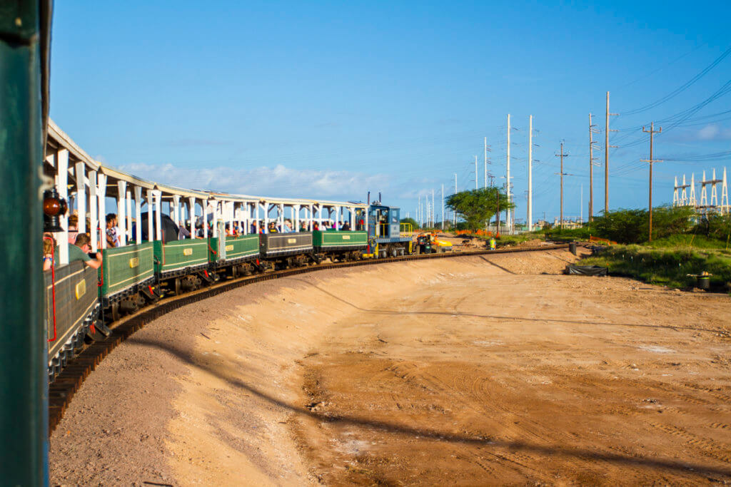 Train traversing shoofly