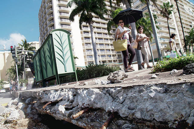 Waikiki Sidewalk Rehabilitation Work