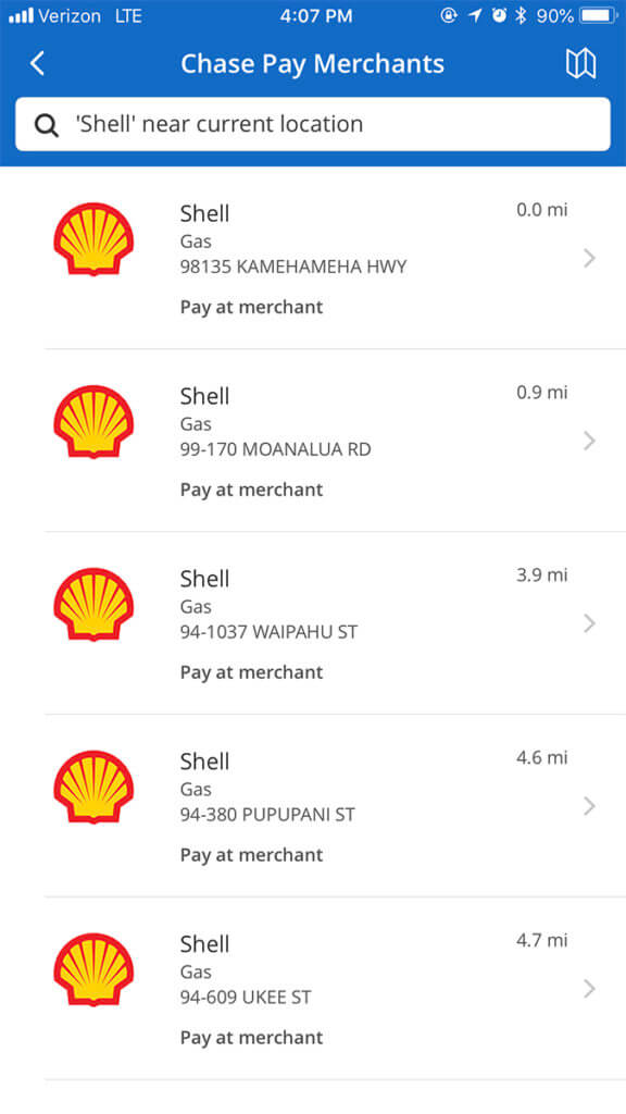 Chase Pay Partners with Shell Fuel Rewards