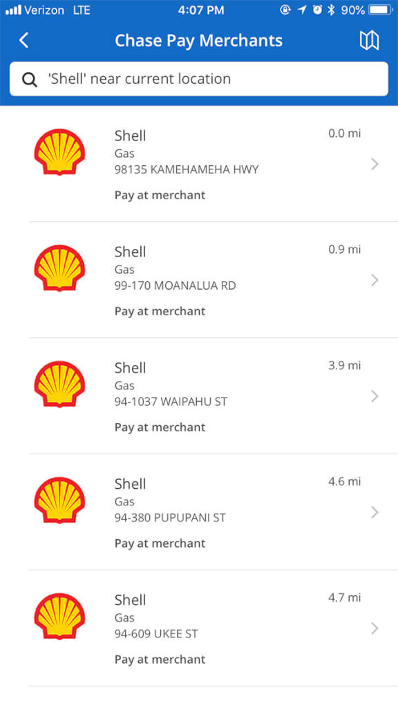 Chase Pay Partner mit Shell Fuel Rewards Jeffsetter Travel Jiotower