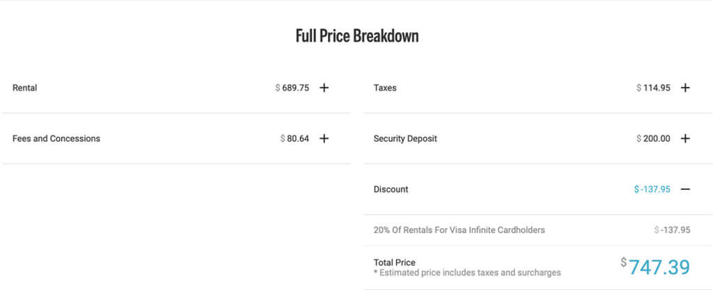 Silvercar Reduces Visa Infinite Discount