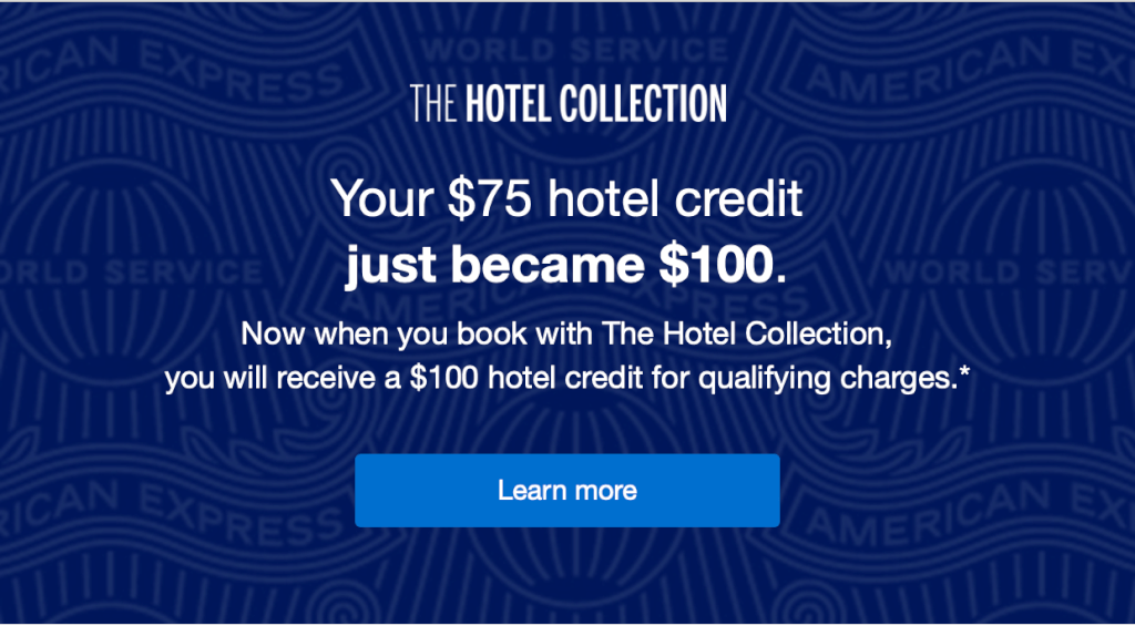 Amex Increases the Hotel Collection Credit Jeffsetter Travel