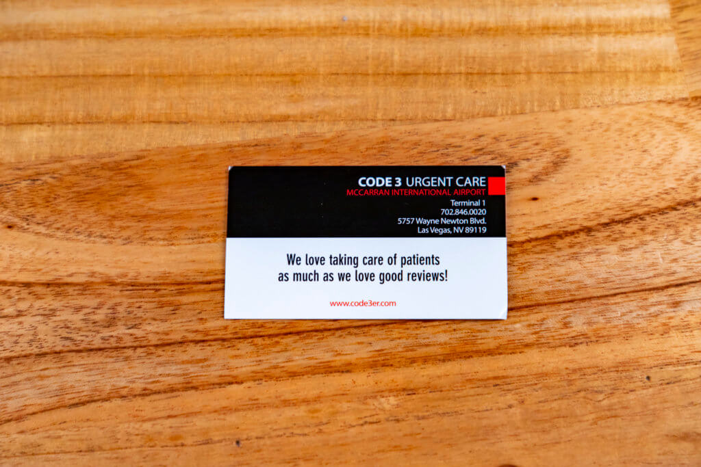 Code 3 Urgent Care at McCarran Airport