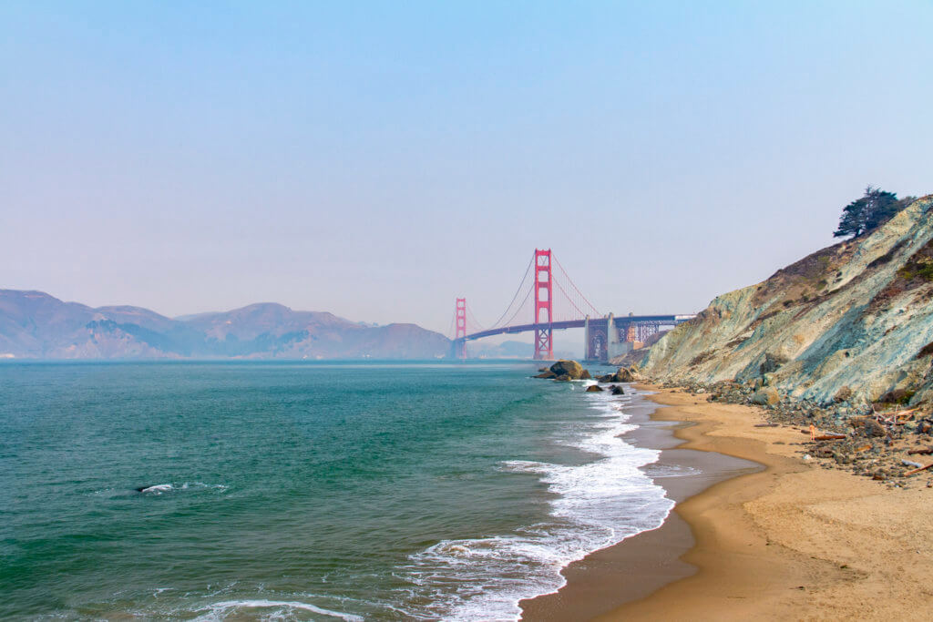 Hiking Down to Marshall's Beach