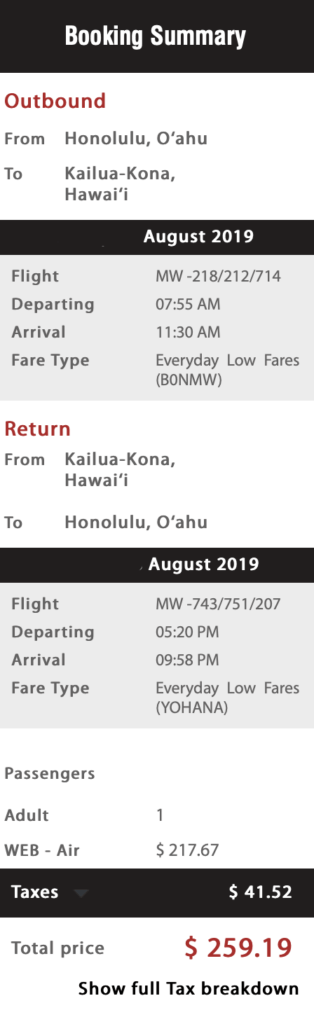 Booking Hawaii Inter-Island Travel in the Southwest Era