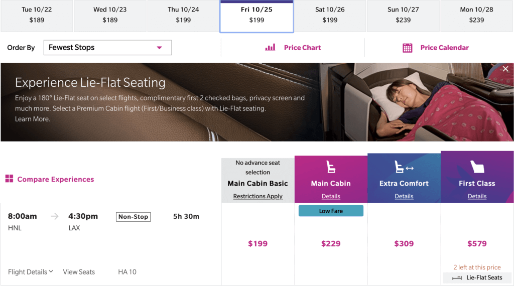 Hawaiian Airlines Launched Basic Economy