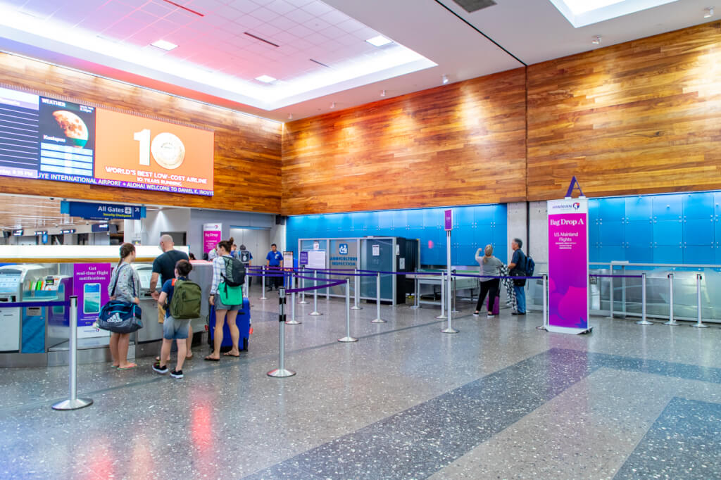 Hawaiian airlines check in lobby renovations jeffsetter travel