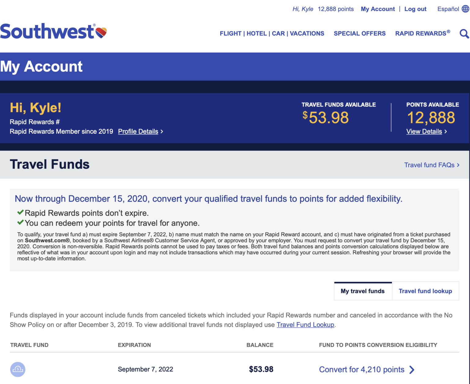 Turn Your Southwest Travel Fund into Points Jeffsetter Travel
