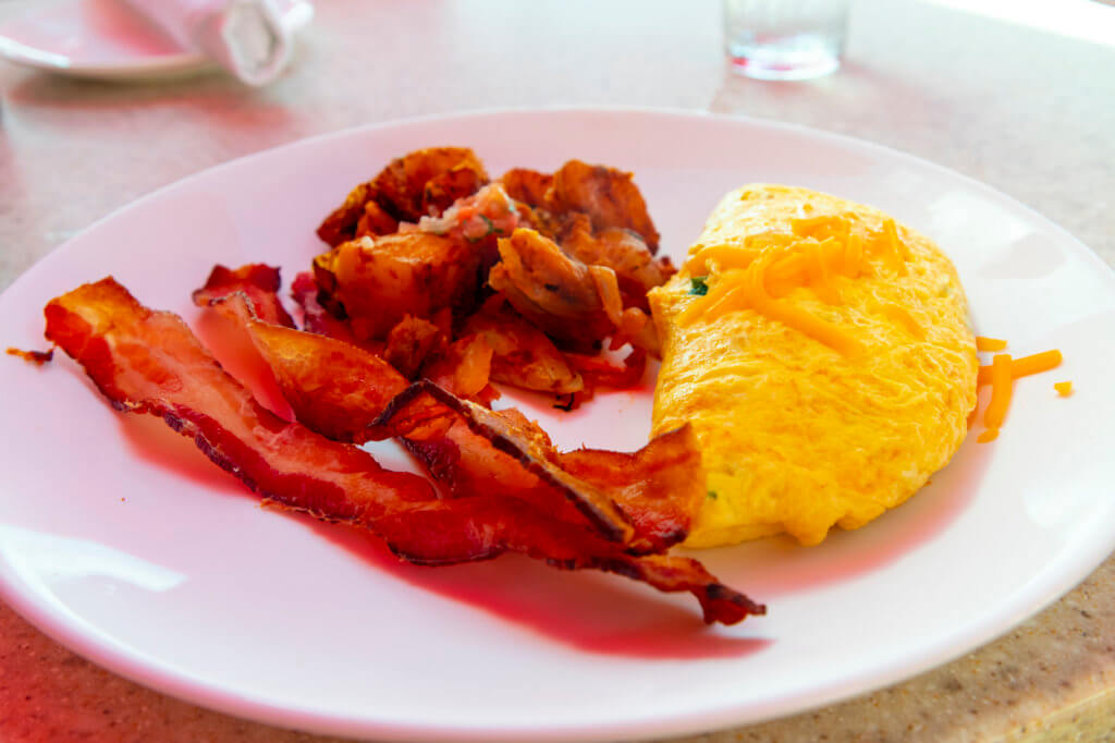 Mai Tai Bar Breakfast - Omelet with Bacon