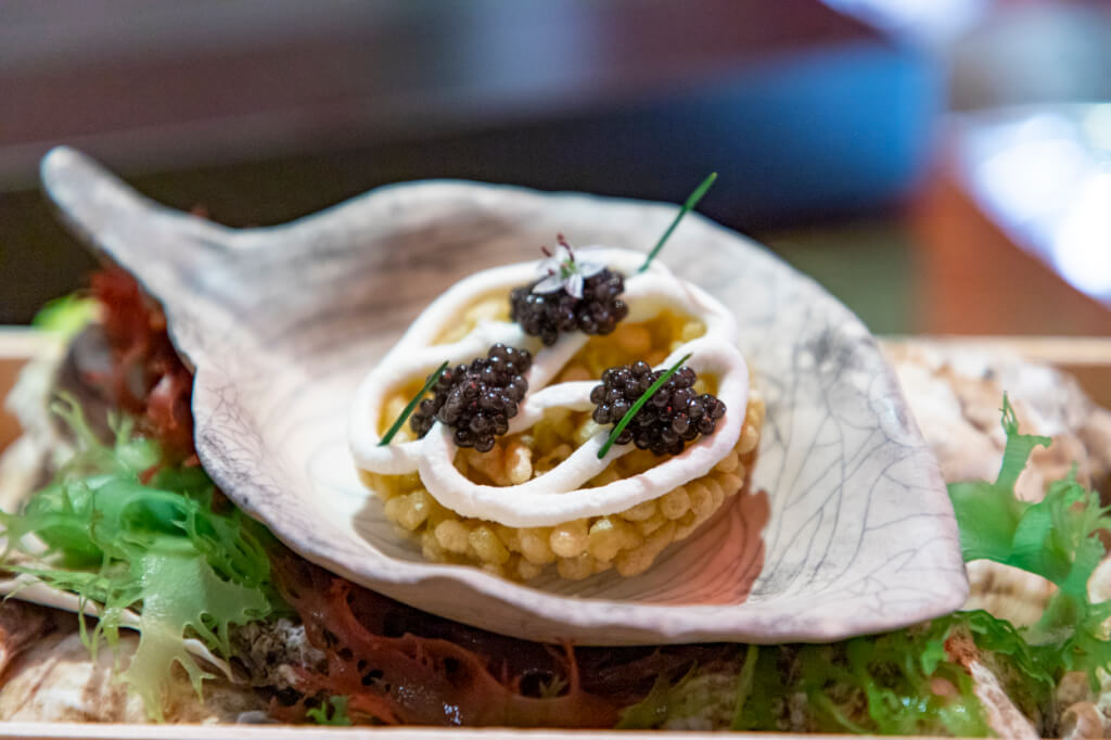 e! by Jose Andres - Oyster Cracker + Caviar