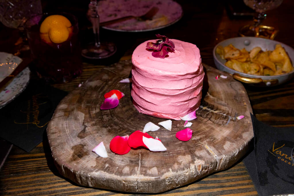 Vanderpump Cocktail Garden Rose Cake