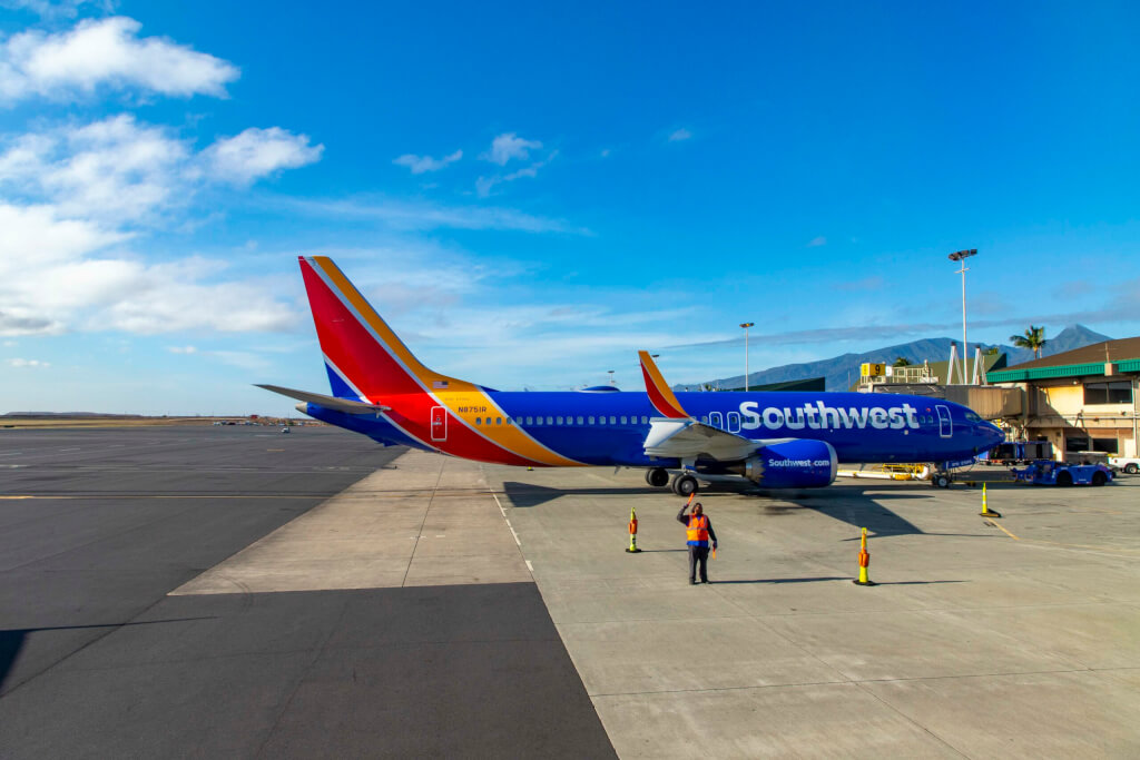 Southwest 825 Honolulu to Kahului
