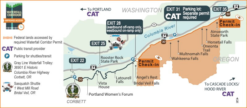 Permit Required for Oregon Waterfall Corridor