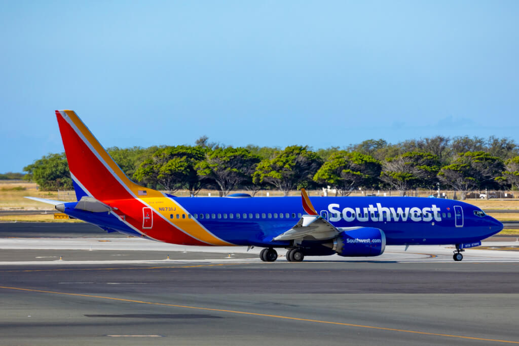 Southwest 1173 Honolulu to Hilo