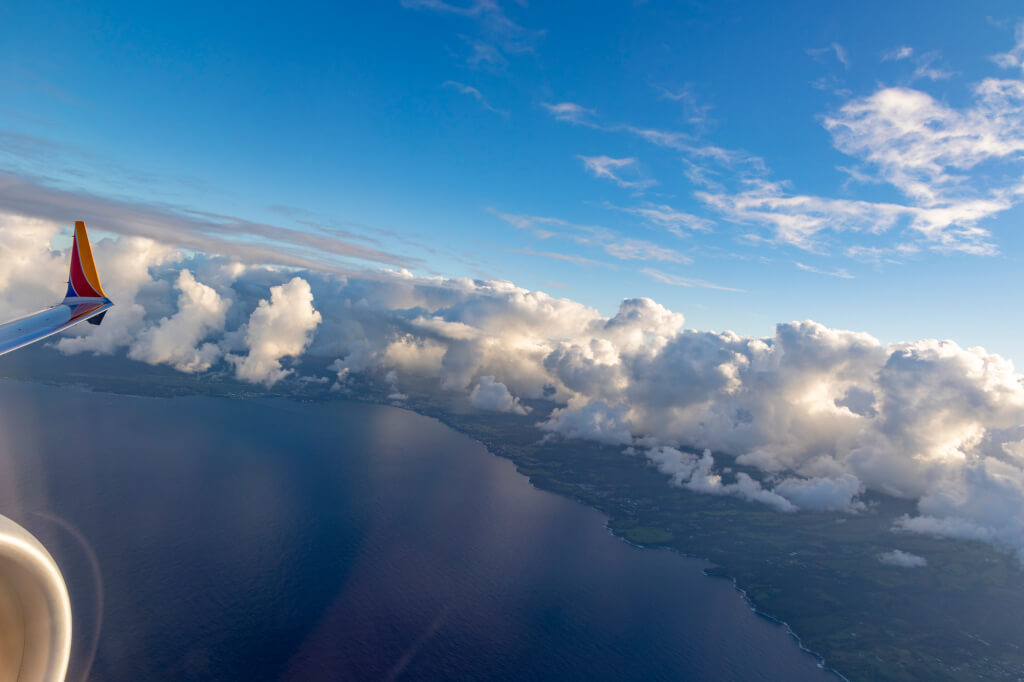 Southwest 1400 Hilo to Honolulu