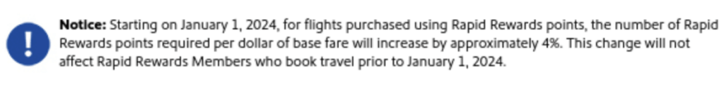 Southwest is Devaluing Rapid Rewards in 2024